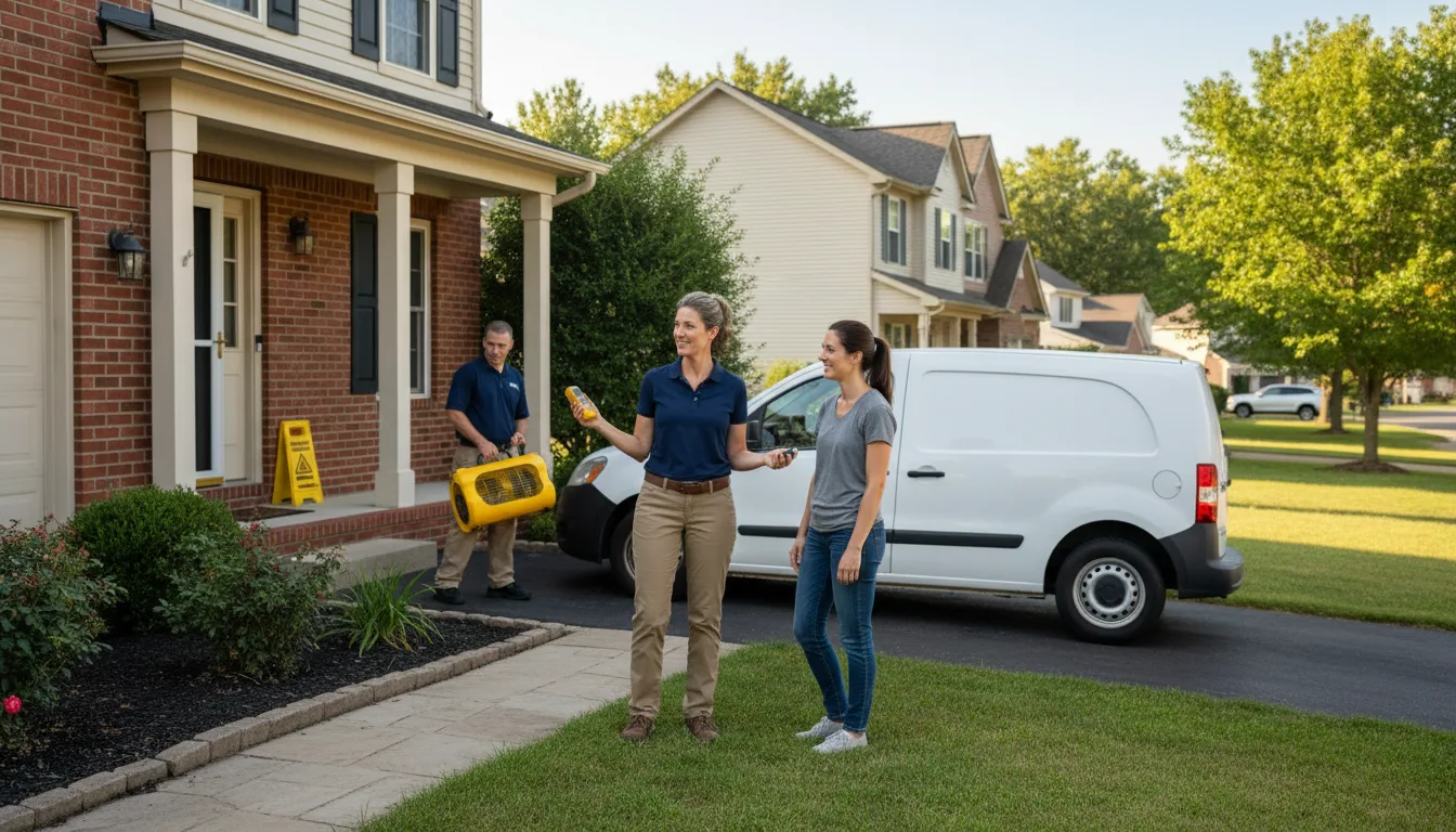 Water restoration image for Dehumidification And Cleanup Services in Ider, AL